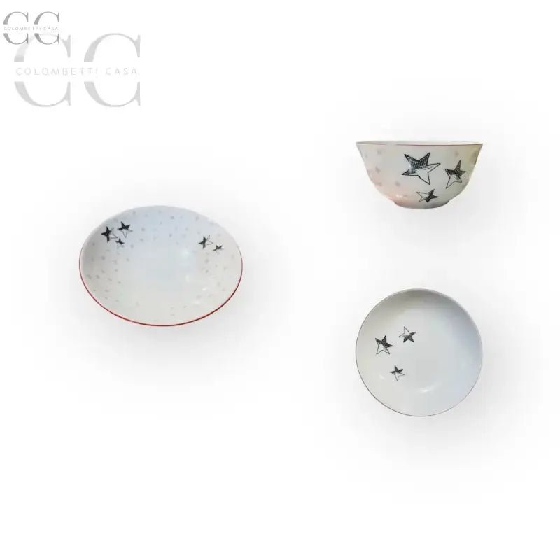 Set aperitivo con stelle porcellana Richard Ginori, tazze eleganti e raffinate