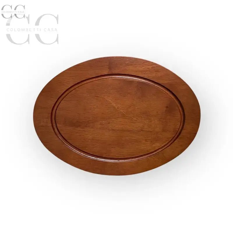 Piatto ovale in legno con set coltelli formaggio e tagliere elegante e pratico