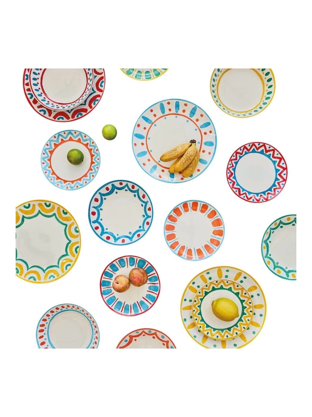 Set piatti 18 pezzi Vietri porcellana multicolor Tognana