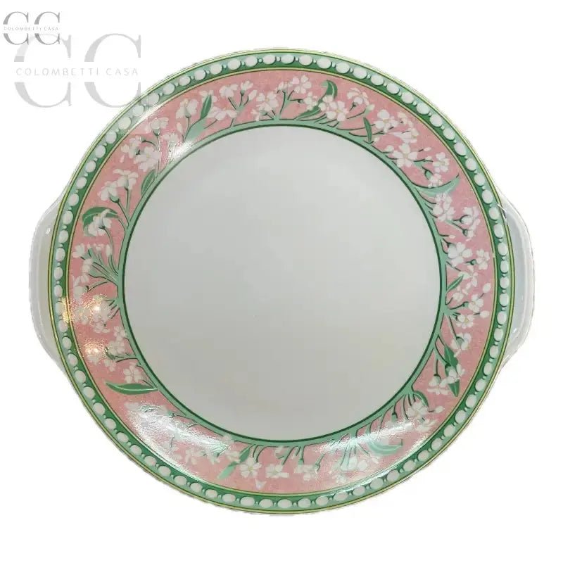 Piatto decorato con motivi floreali del Set piatti dolce Limoges in porcellana