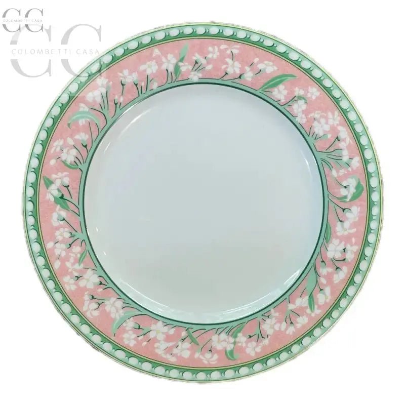 Piatto decorativo in porcellana Limoges con motivo floreale, parte del Set piatti dolce