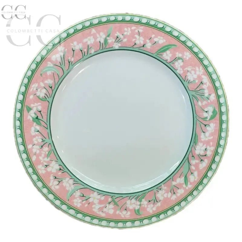 Piatto decorativo in porcellana Limoges con motivo floreale, parte del Set piatti dolce