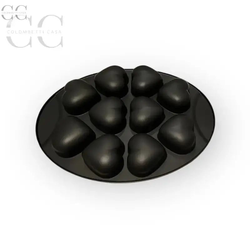 Mold in shape of black heart for baking by Berndes, non-stick aluminum design