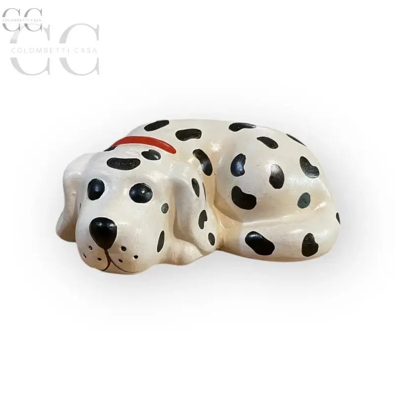 Statuina cane dalmata in ceramica, elegante e decorativa per ogni ambiente