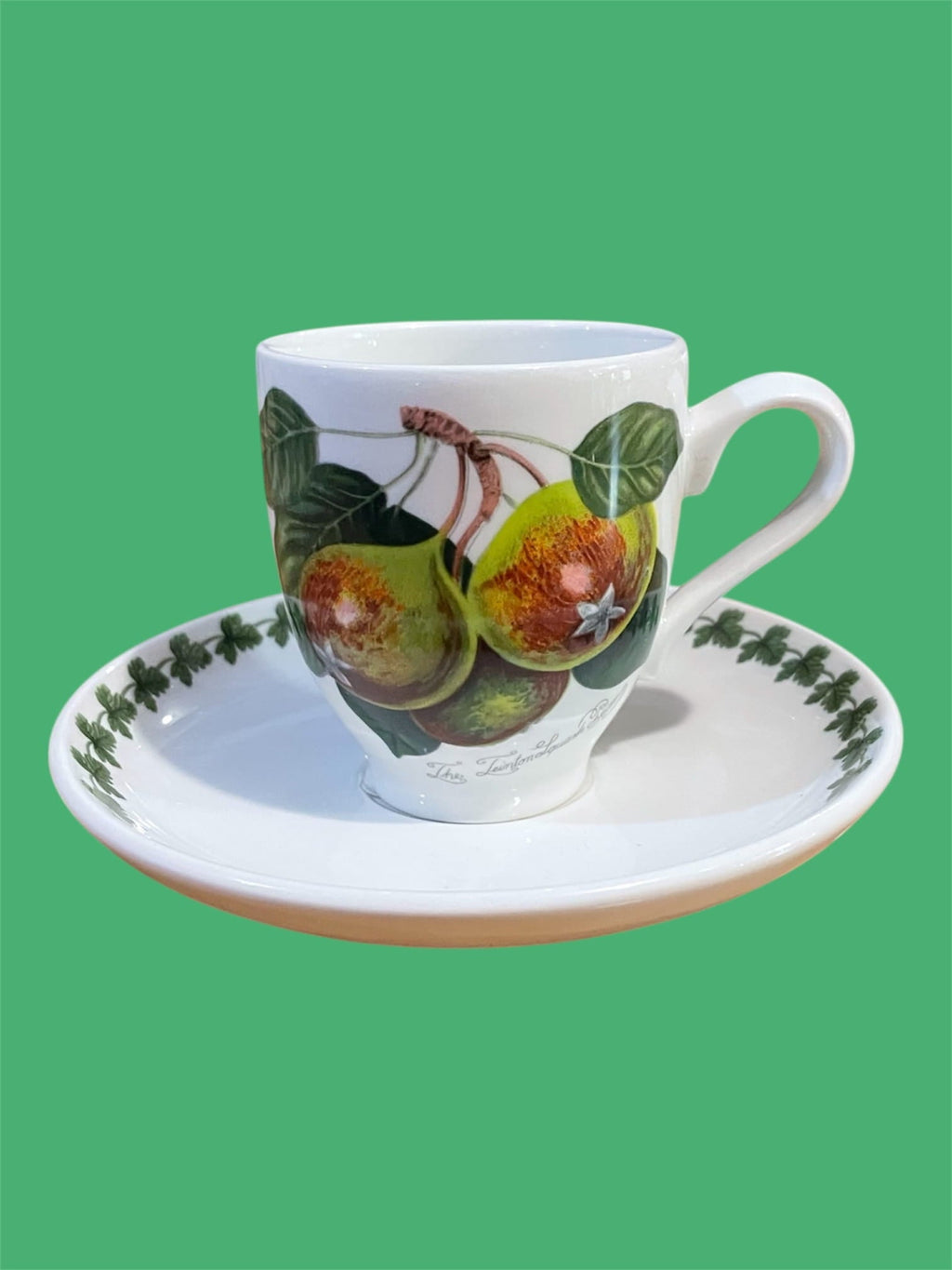 Tazza caffè con piatto Pomona ceramica inglese Portmeirion - Colombetti Casa