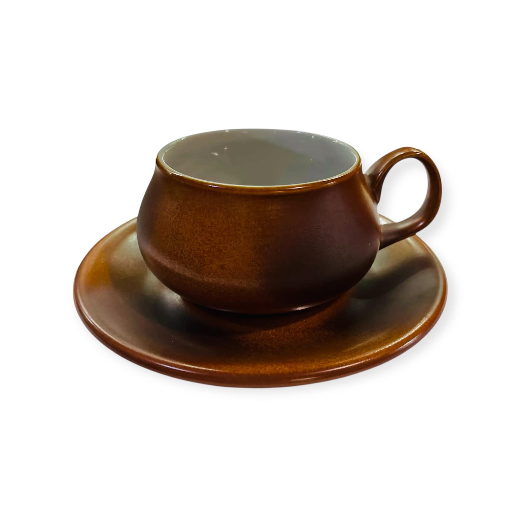 Tazza colazione porcellana Mancioli marrone