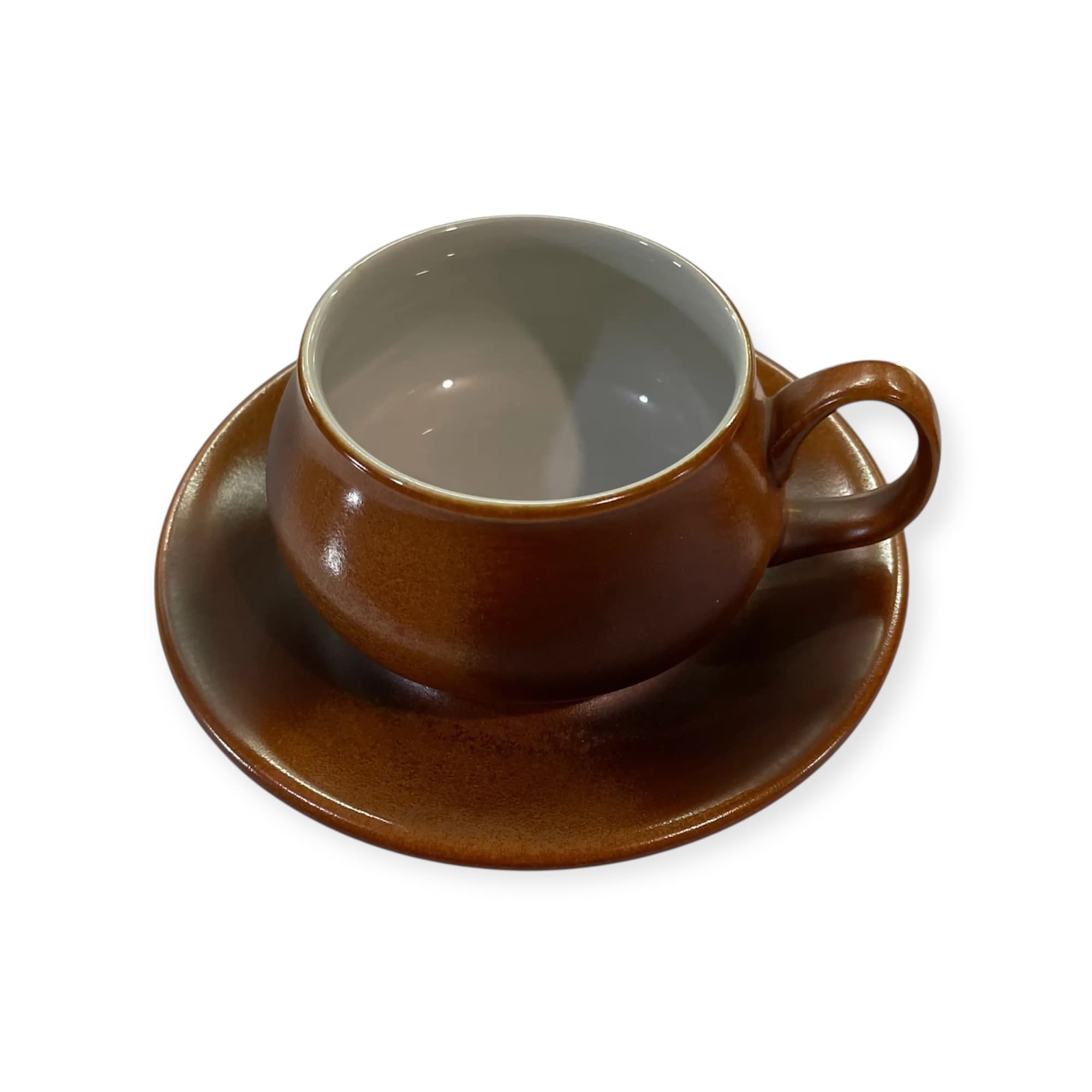 Tazza colazione porcellana Mancioli marrone
