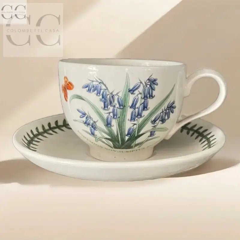 Tazza da tè mese Maggio Botanic Garden con decorazioni floreali in ceramica britannica