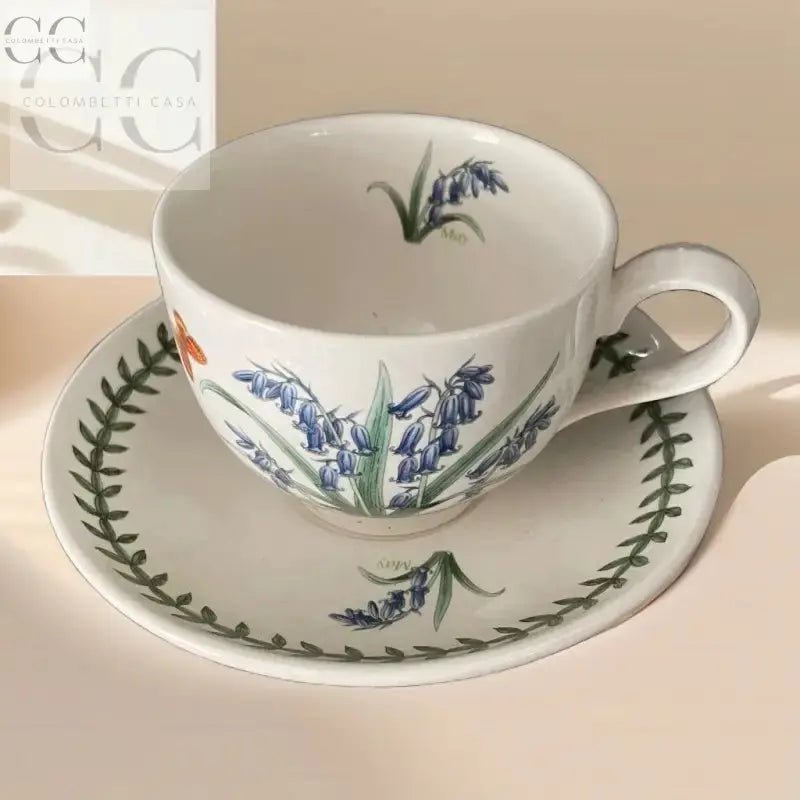 Tazza da tè mese Maggio Botanic Garden Portmeirion England con motivo floreale in ceramica britannica