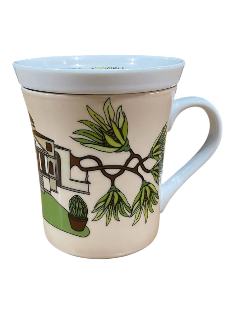 Tazza mug con coperchio in porcellana Design 39