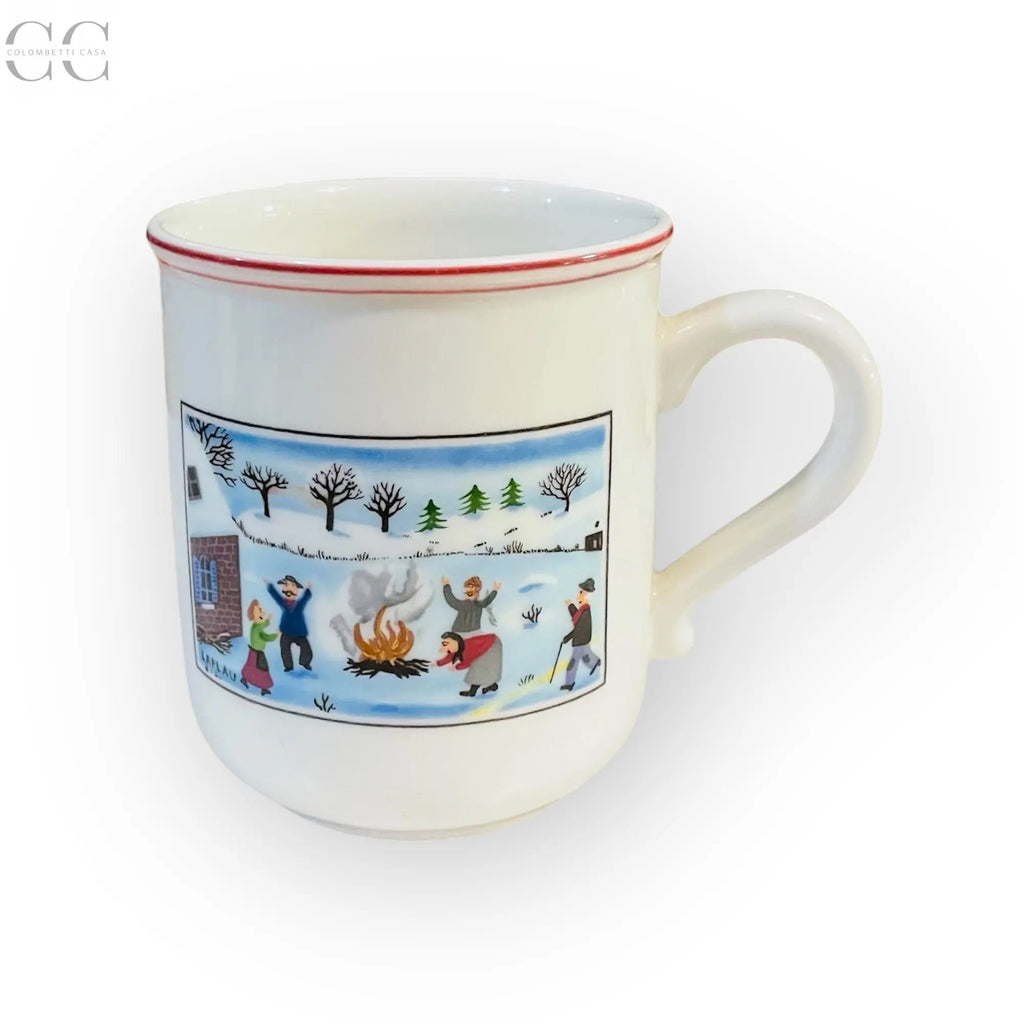 Tazza mug Naïf Christmas porcellana Villeroy&Boch con scena invernale