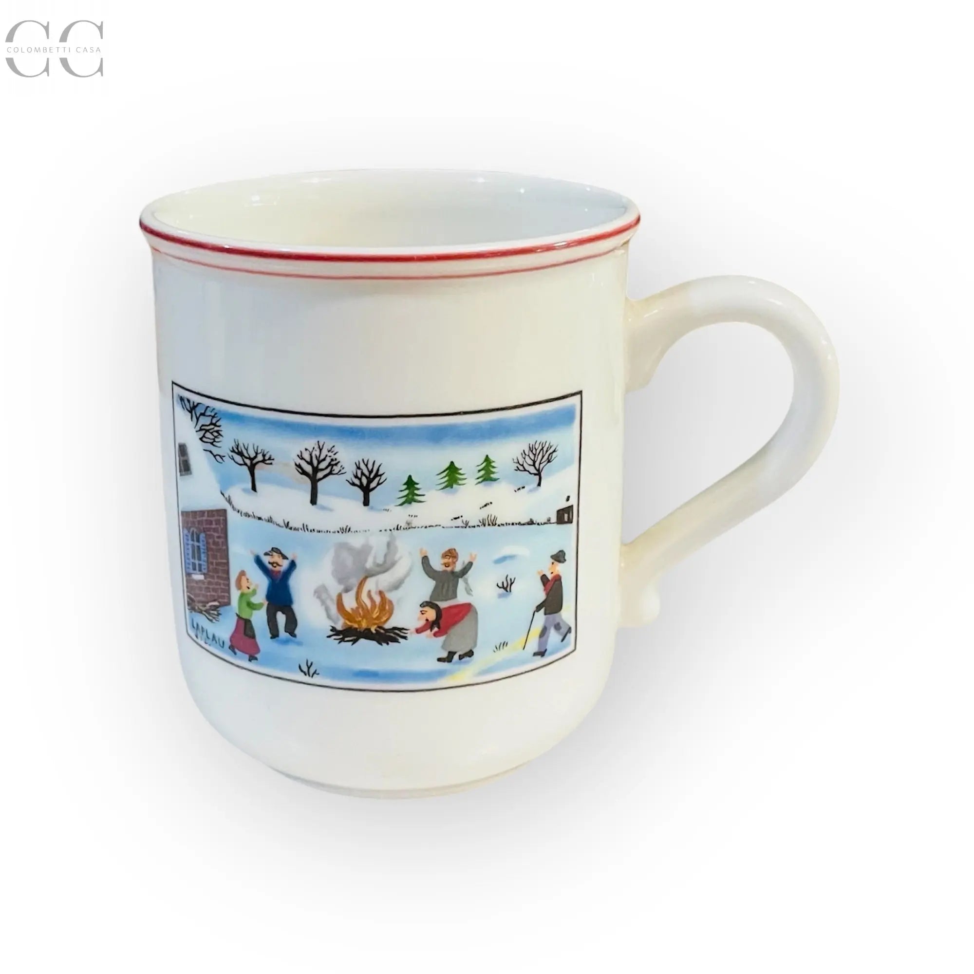 Tazza mug Naïf Christmas porcellana Villeroy&Boch con scena invernale