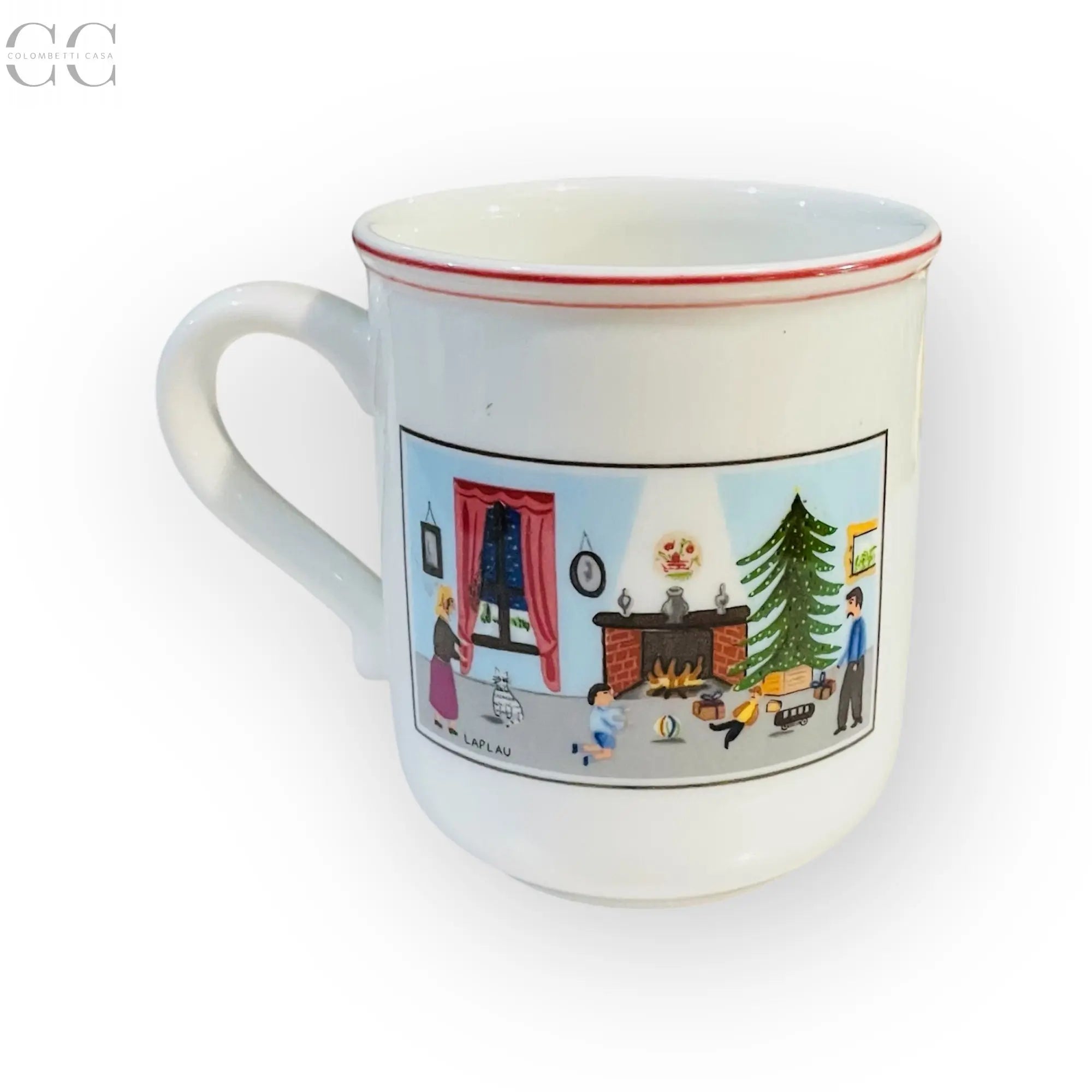 Tazza mug Naïf Christmas in porcellana di Villeroy&Boch con scena natalizia