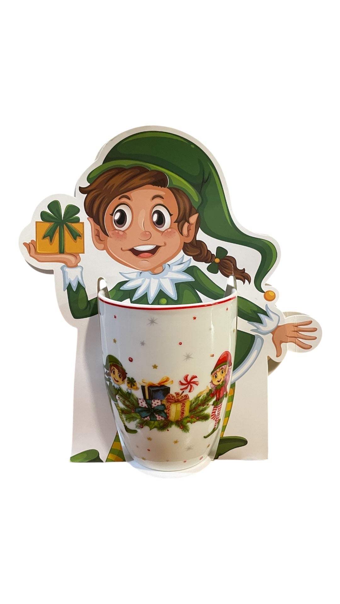 Tazza mug natalizia decoro Elfi