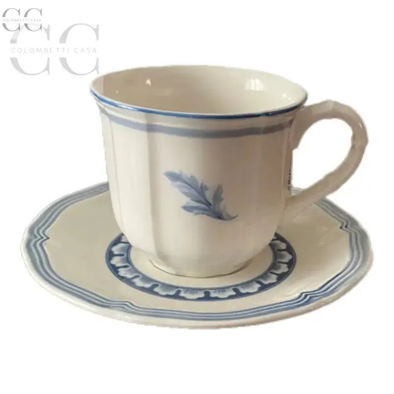 Tazza caffè Casa Azul Villeroy&Boch, tazzine bianche con dettagli blu eleganti