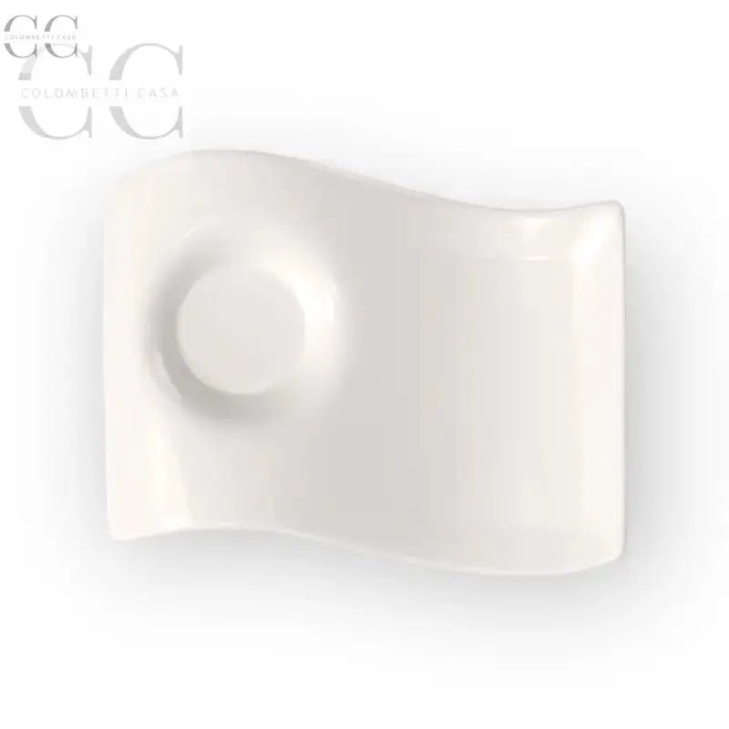 Piatto curvo in ceramica bianca per tazze e tazzine Villeroy&Boch New Wave