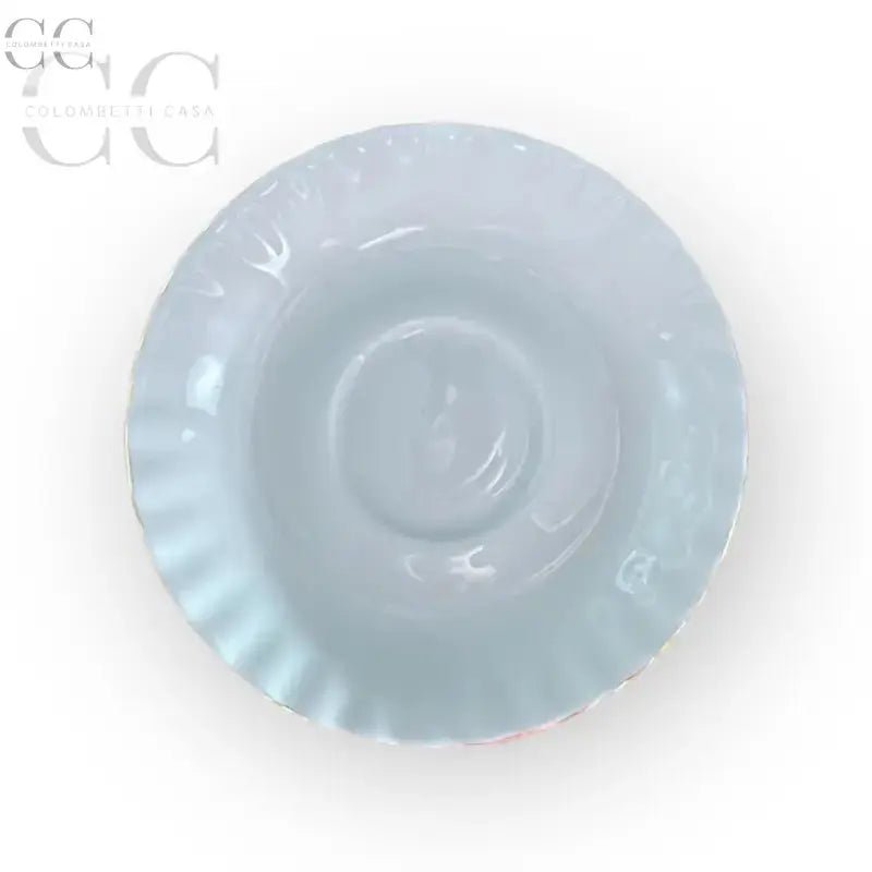 Ciotola arricciata blu pallido della Royal Albert Tazza caffè Val d’or porcellana