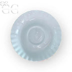 Ciotola arricciata blu pallido della Royal Albert Tazza caffè Val d’or porcellana