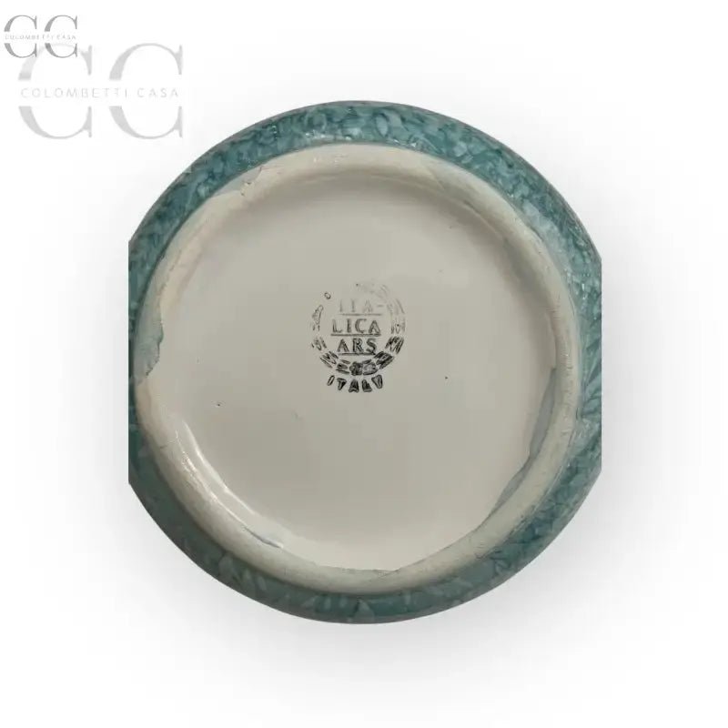 Base di vaso in ceramica con marchio del produttore di Italica Ars