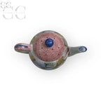 Teiera in ceramica decorata a mano Italica Ars, ideale per tazze e tazzine eleganti