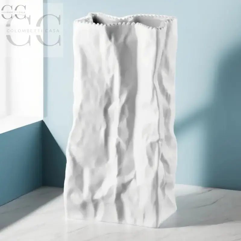 Vaso Rosenthal porcellana lucida in bianco, elegante e pratico, ideale per tazze