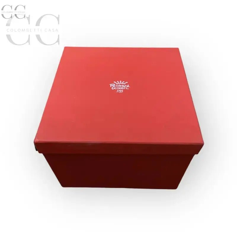 Scatola rossa del Vaso con Stella Cometa Natale di Richard Ginori in porcellana