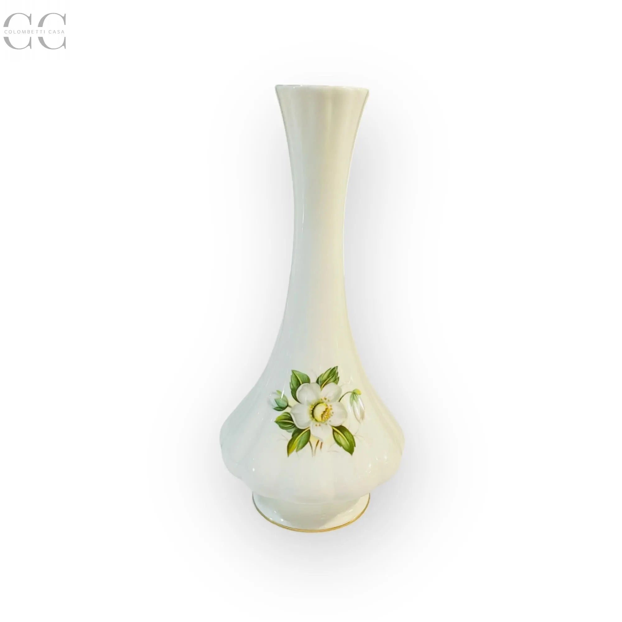 Vaso fiori del mese Dicembre porcellana Queen’s Colombetti Casa
