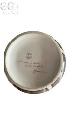 Base di vaso in ceramica con marchio del produttore, Limoges decorato a mano
