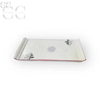 Vassoietto con alberi di Natale Richard Ginori, elegante vassoio decorativo