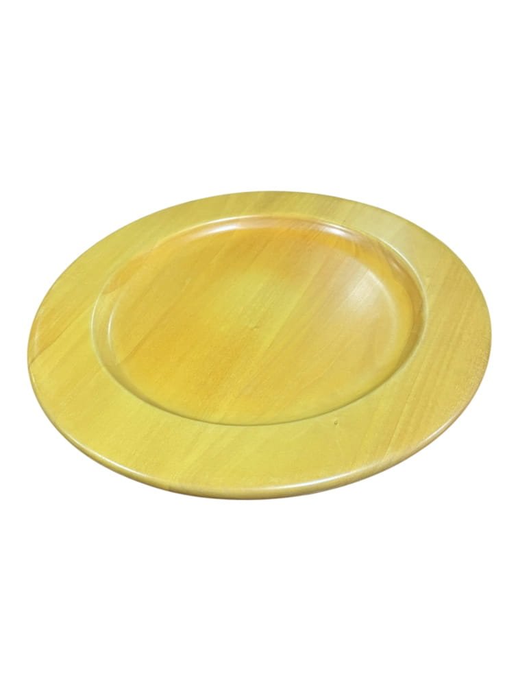 Vassoio tondo in legno giallo Manzoni