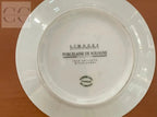 Piatto in porcellana Limoges bianca della collezione Zuccheriera