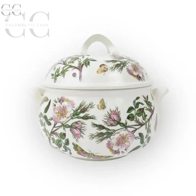 Zuppiera Botanic Garden ceramica Portmeirion con motivo floreale e coperchio