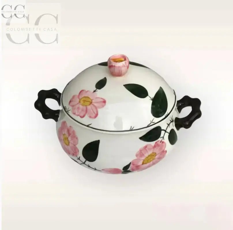 Zuppiera Wild Rose Villeroy&Boch, tazze in ceramica a motivo floreale con coperchio